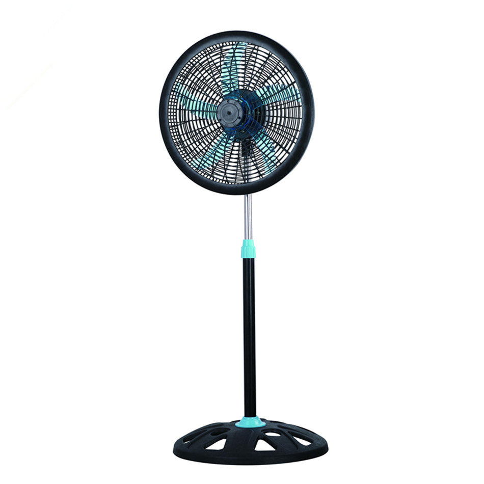 RT040- Ventilador Powered Fan 16 Inch Lithinum Battery Solar Fan with solar panel